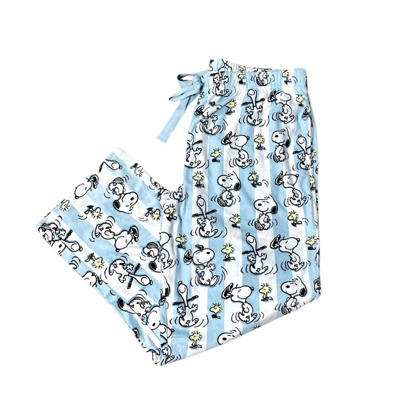 Peanuts Other - Peanuts Light Blue Snoopy Pajama Bottoms Size L